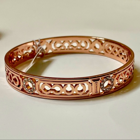 Coach Rose Gold Bangle Brand new With Tag - Picture 1 of 8